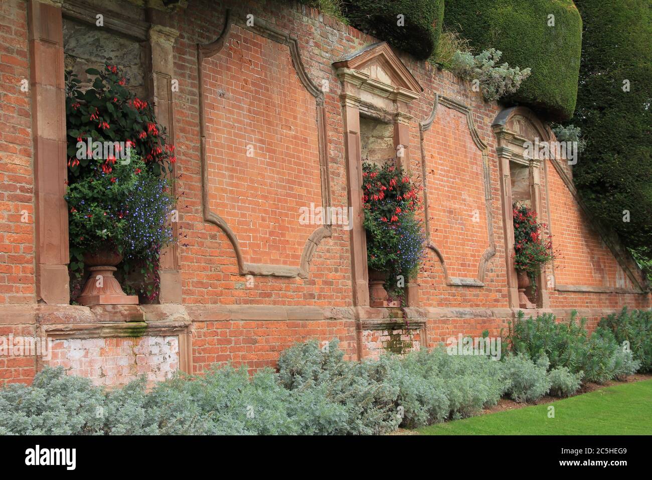 Château de Powis au pays de Galles Banque D'Images