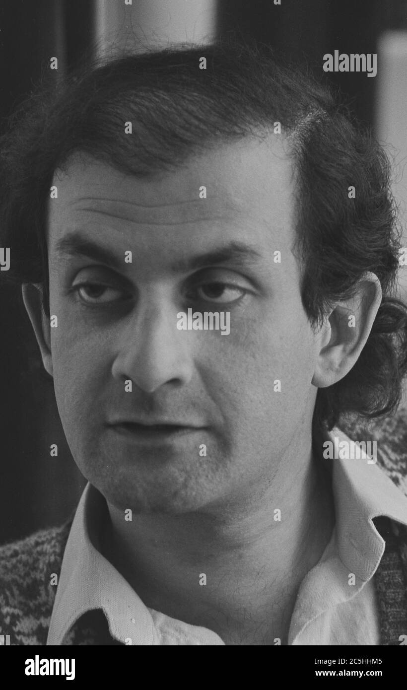 Salman Rushdie en 1984 Banque D'Images