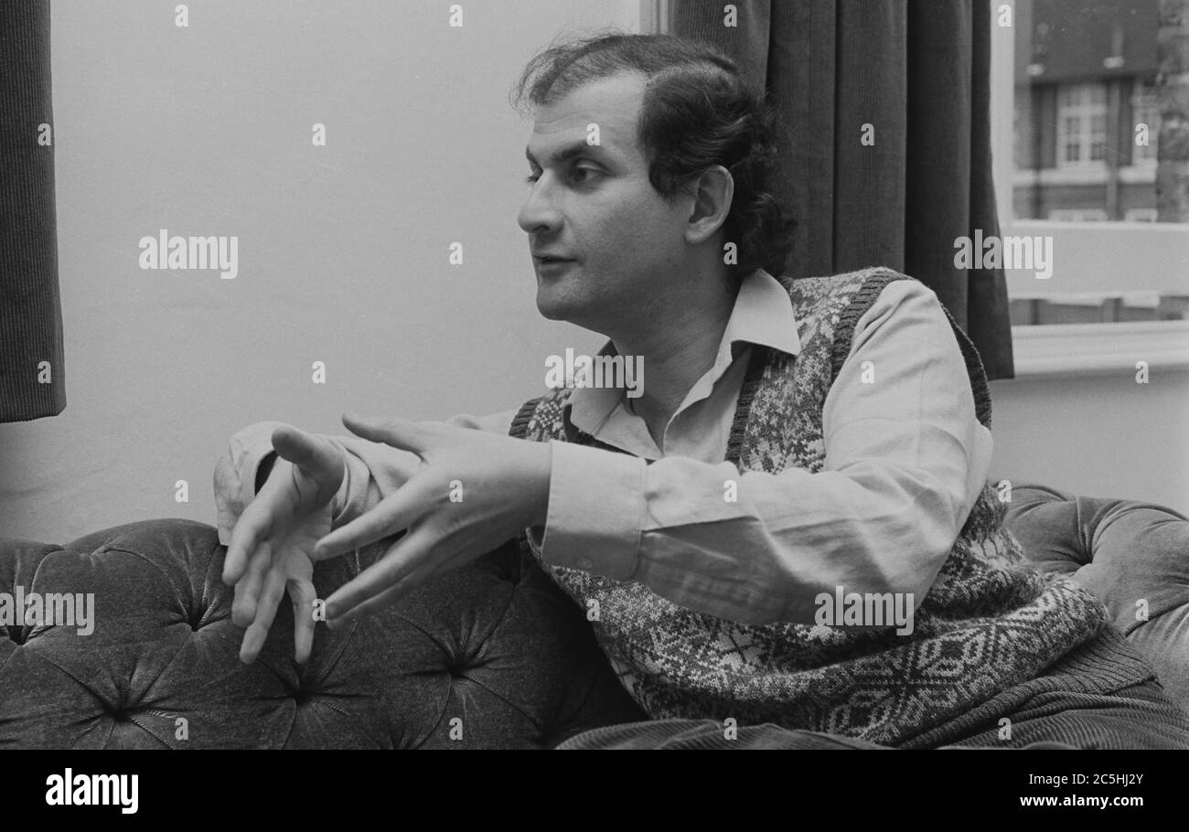 Salman Rushdie en 1984 Banque D'Images