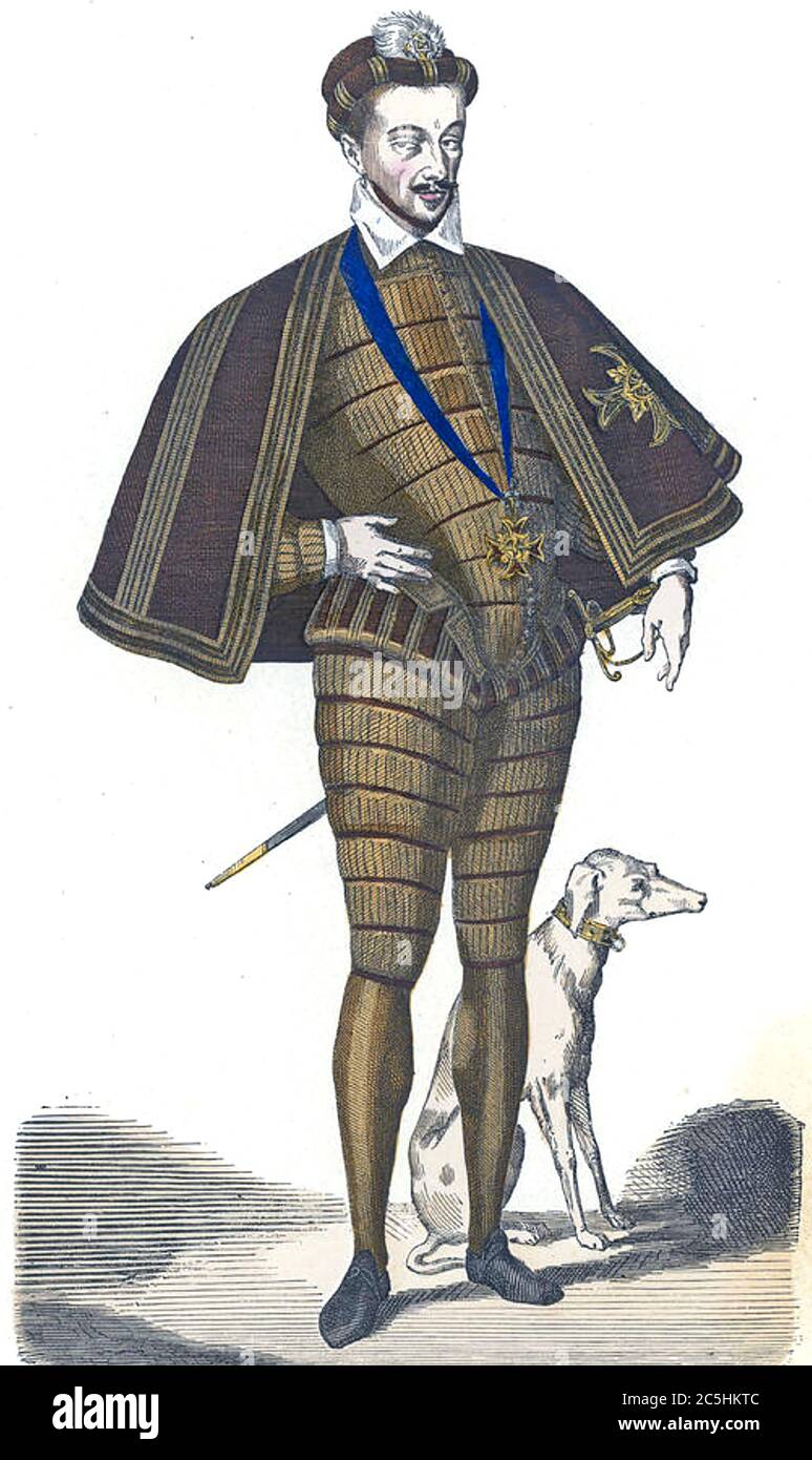 HENRY III O9F FRANE (1551-1589) Banque D'Images