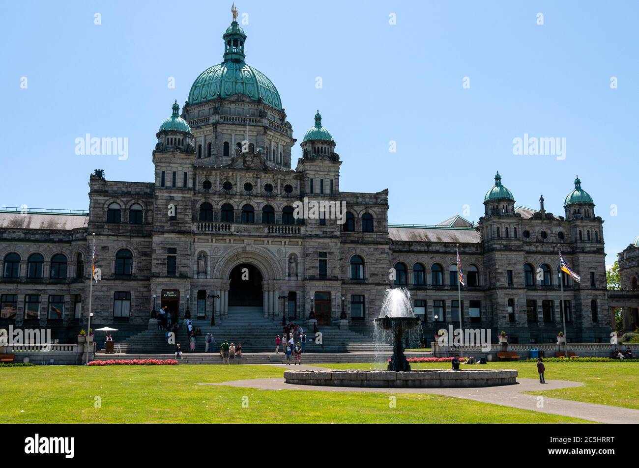 L'Assemblée législative de la Colombie-Britannique à Victoria, île de Vancouver, Canada Banque D'Images