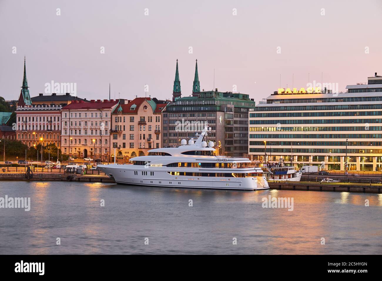 Helsinki, Finlande - 27 juillet 2018 : MEGA Yacht Avanti Banque D'Images