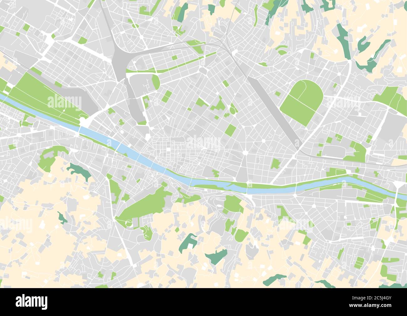 Carte De La Ville Vectorielle De Florence Italie Image Vectorielle Stock Alamy