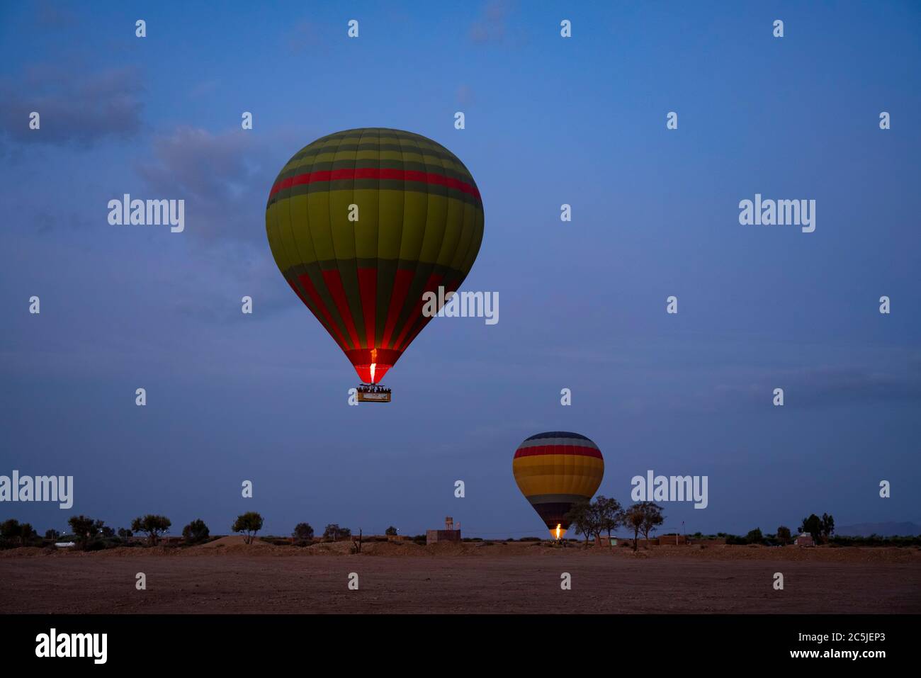 Vol en montgolfière à proximité de Marrakech (CTK photo/Ondrej Zaroba) Banque D'Images