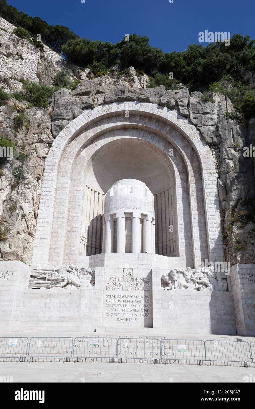 Monument aux Morts, Nice, Provence-Alpes-Côte d'Azur, France, Europe Banque D'Images