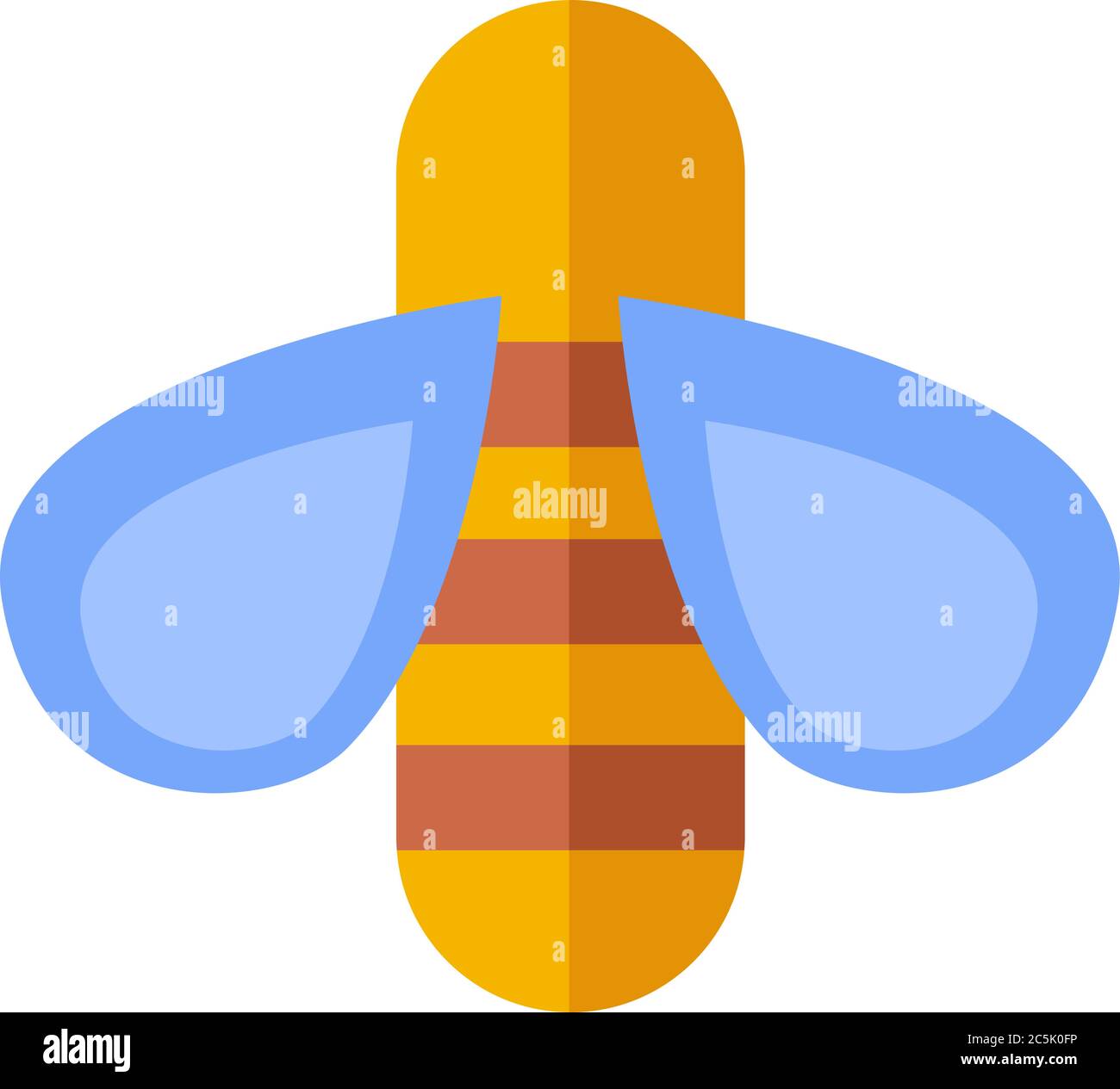 icône abeille sur fond blanc. Illustration vectorielle. Illustration de Vecteur