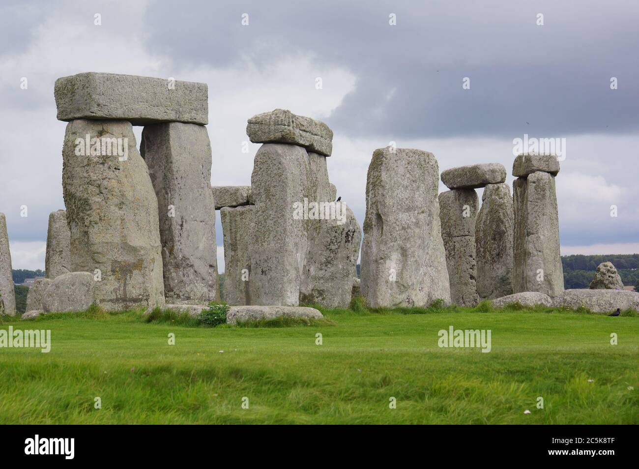 Stonehenge cercle de pierres debout. Angleterre, Royaume-Uni Banque D'Images