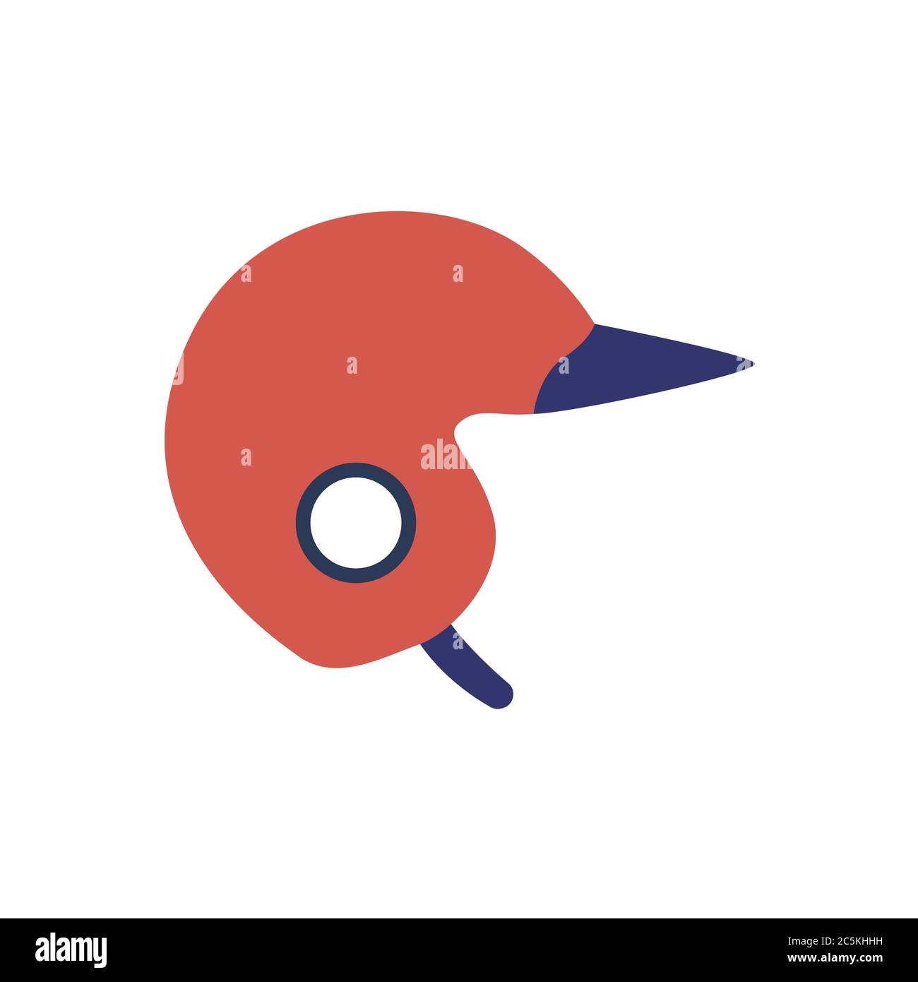 Casque de moto sur fond blanc. Illustration vectorielle de style plat tendance. SPE 10. Illustration de Vecteur