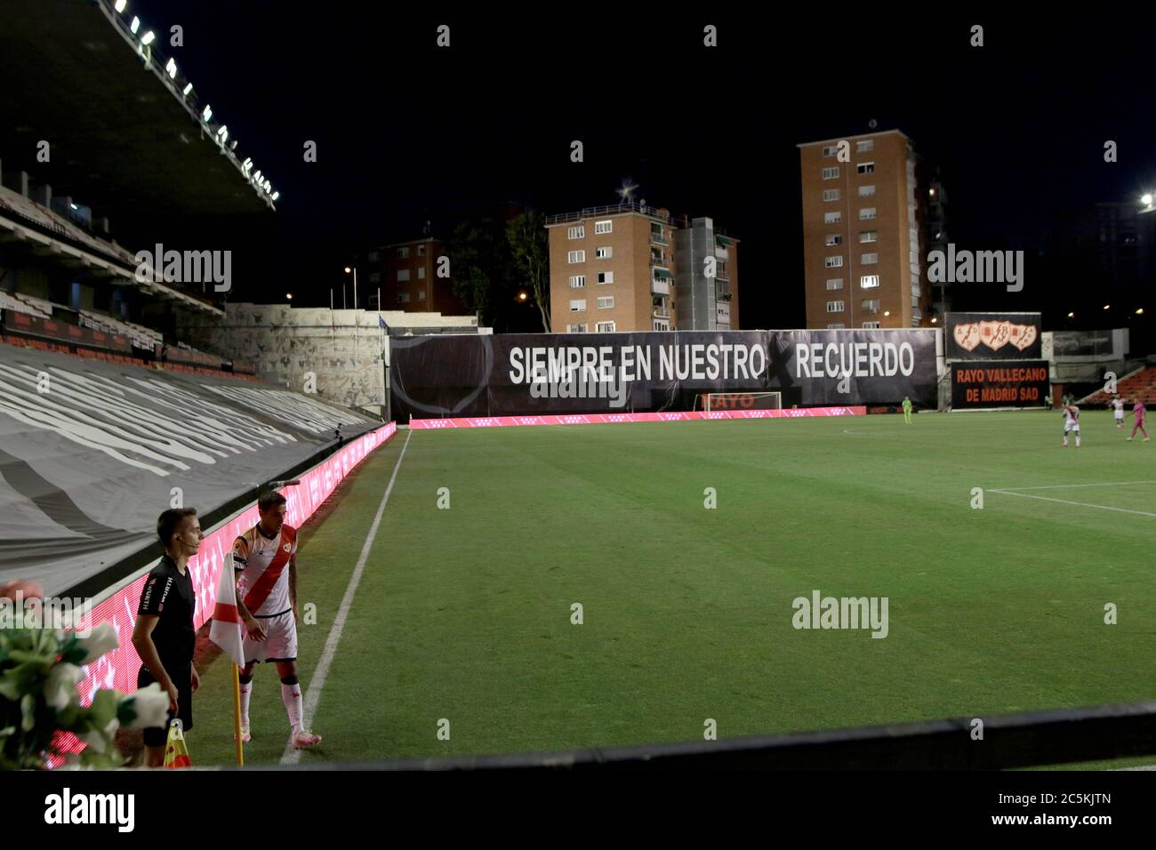Madrid, Espagne; 02/07/2020.- Rayo Vallecano vs Malaga CF. La Liga SmartBank, deuxième match de football espagnol, le 37, a joué au Vallecano Stadium à Madrid. Note finale 0-0 photo: Juan Carlos Rojas/Picture Alliance | utilisation dans le monde entier Banque D'Images