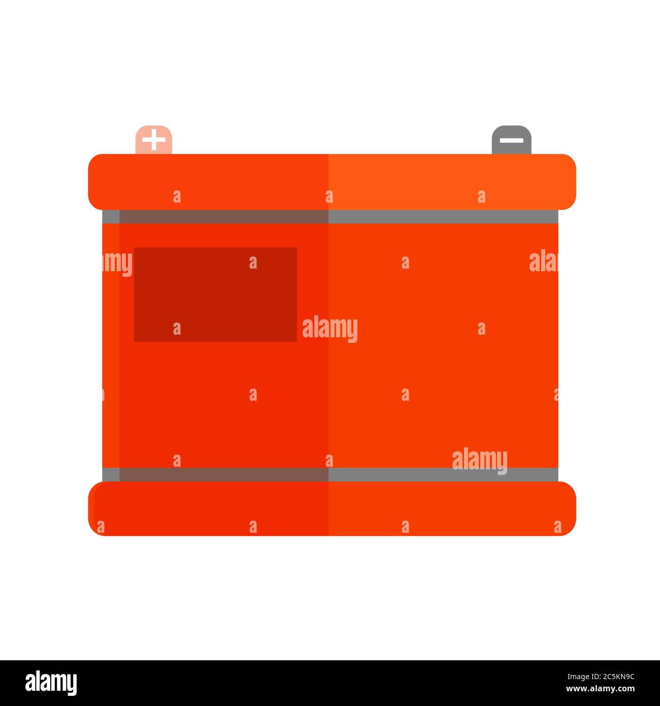 Icône de batterie de voiture dans un style plat tendance. Illustration vectorielle. SPE 10. Illustration de Vecteur