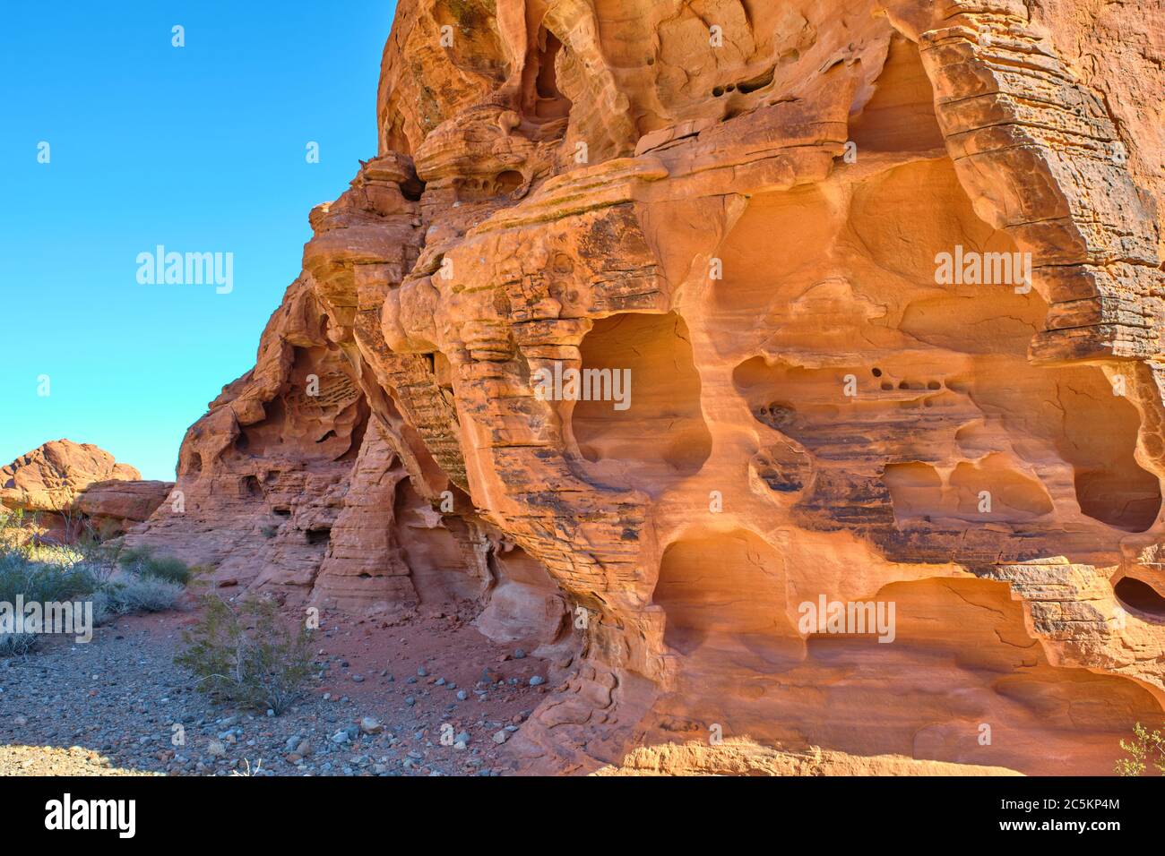 Formations rocheuses dans le parc national de la Vallée de feu, Nevada, États-Unis Banque D'Images