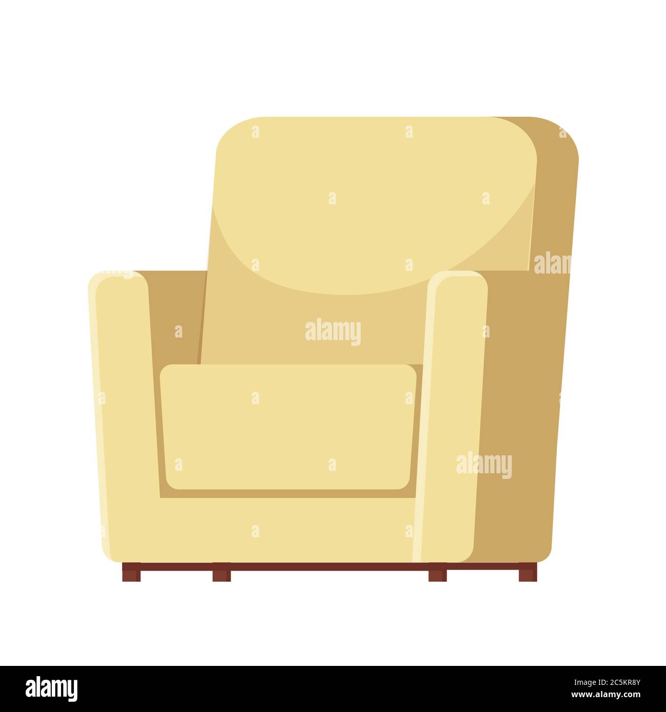 Fauteuil isolé sur fond blanc. Illustration vectorielle. SPE 10. Illustration de Vecteur