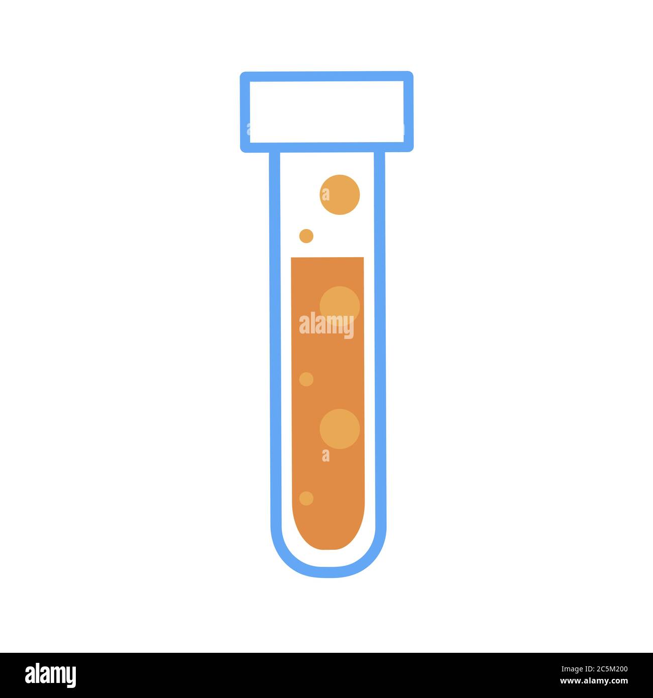 Équipement de laboratoire chimique sur fond blanc. Illustration vectorielle. SPE 10. Illustration de Vecteur