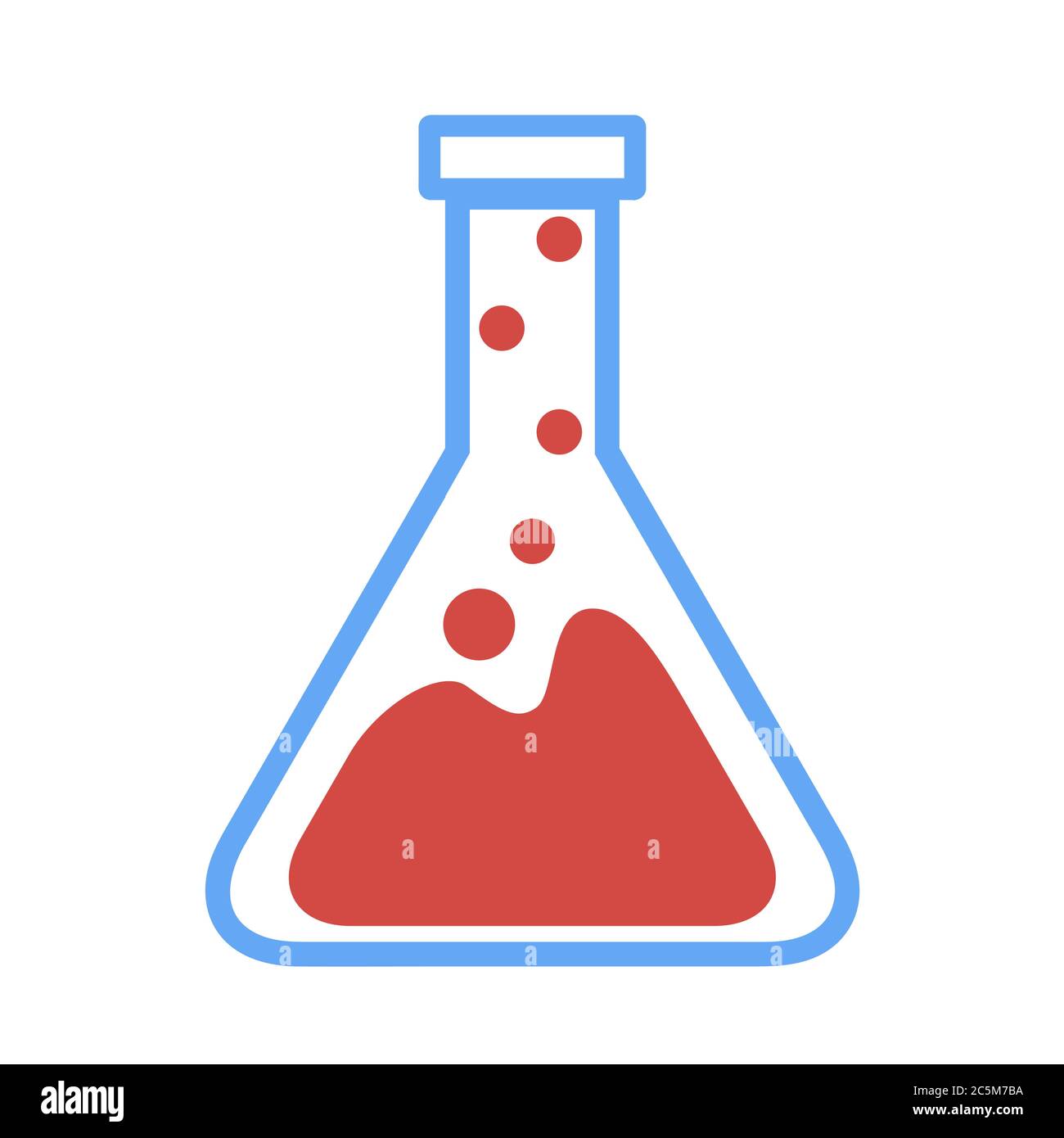 Équipement de laboratoire chimique sur fond blanc. Illustration vectorielle. SPE 10. Illustration de Vecteur