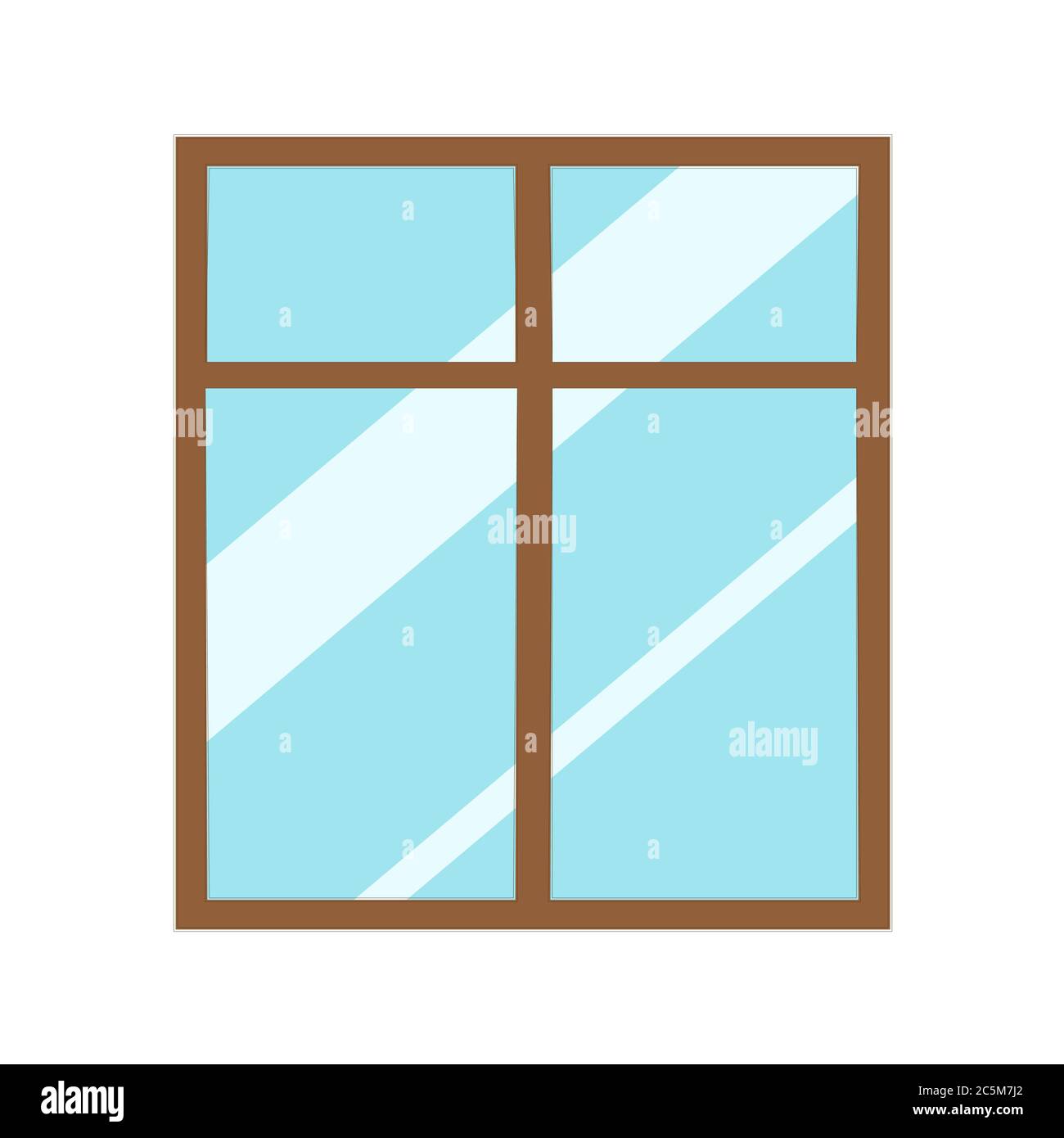Windows de maison vecteur graphique. Illustrator EPS 10. Illustration de Vecteur