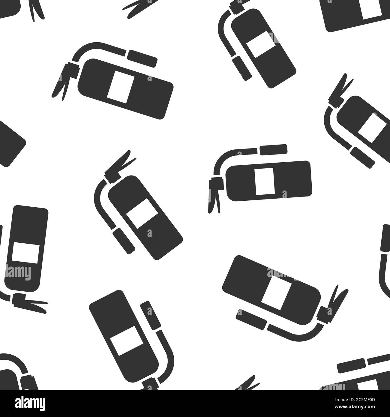 Icône extincteur de style plat. Illustration du vecteur de protection incendie sur fond blanc isolé. Concept d'entreprise de modèle transparent d'urgence. Illustration de Vecteur