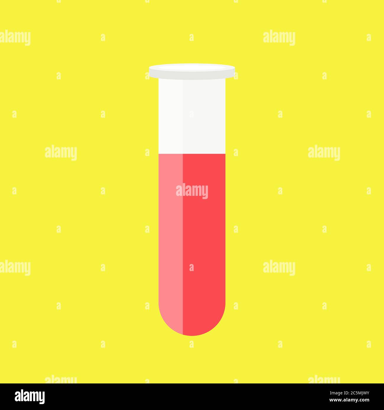 Icône tubes à essai. Style plat. Silhouette des tubes à essai de sang. Icône simple. Icône moderne et plate dans des couleurs élégantes. Page de site Web et conception d'applications mobiles Illustration de Vecteur
