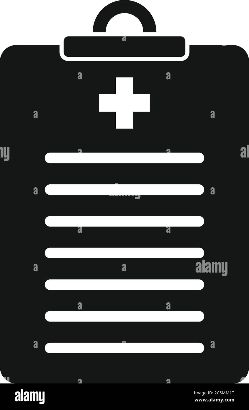Icône de carte patient endocrinologue. Illustration simple de l'icône de vecteur de carte patient endocrinologue pour la conception de sites Web isolée sur fond blanc Illustration de Vecteur