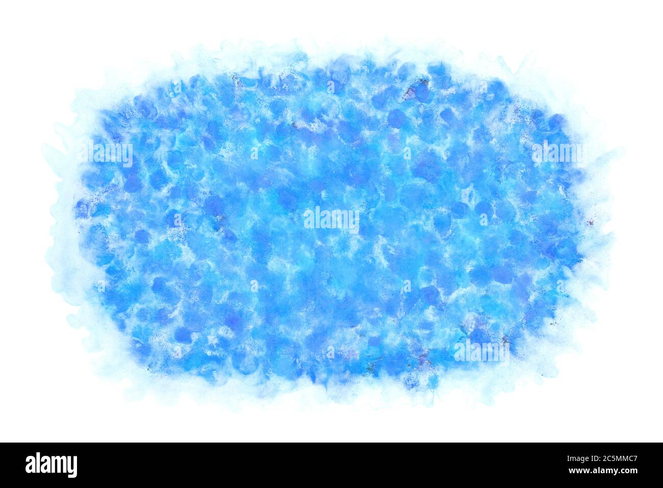 bleu d'été vague d'eau splash résumé sur le fond naturel grunge aquarelle peinture à la main Banque D'Images