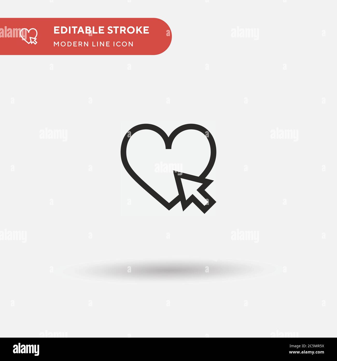 Icône de vecteur simple curseur. Modèle de conception de symbole d'illustration pour l'élément d'interface utilisateur Web mobile. Pictogramme moderne de couleur parfaite sur contour modifiable. Icônes de curseur pour votre projet d'entreprise Illustration de Vecteur