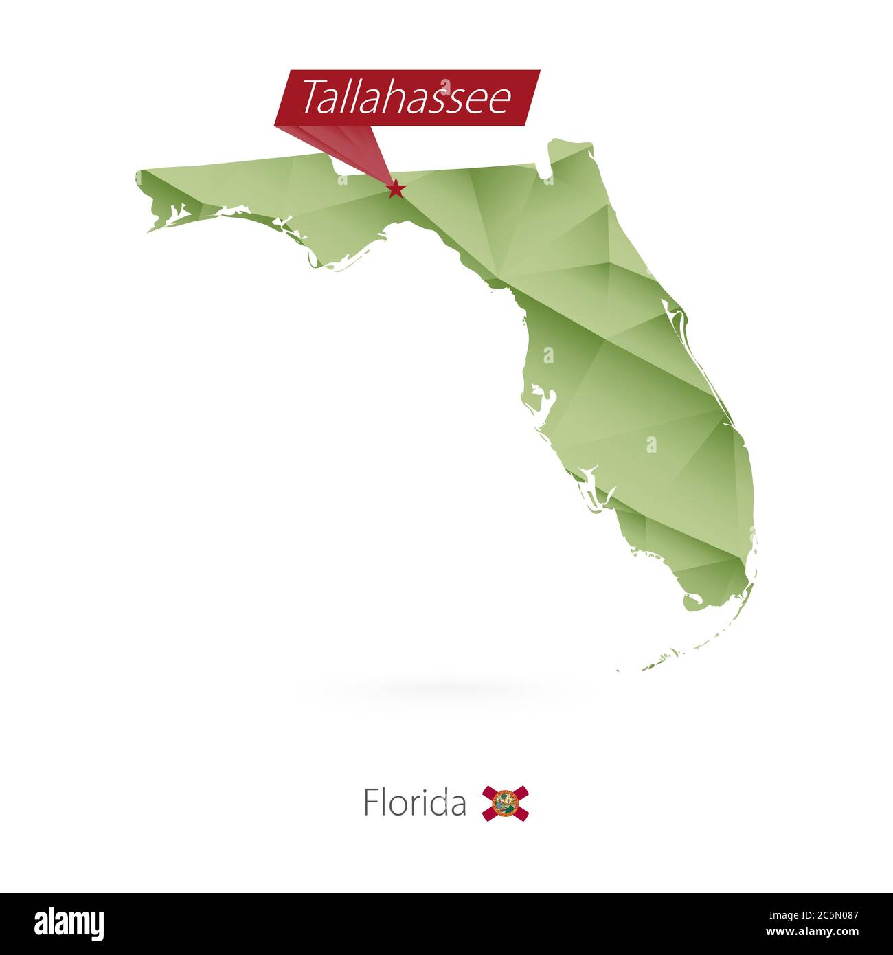 Carte de tallahassee de satellite Banque de photographies et d’images à ...