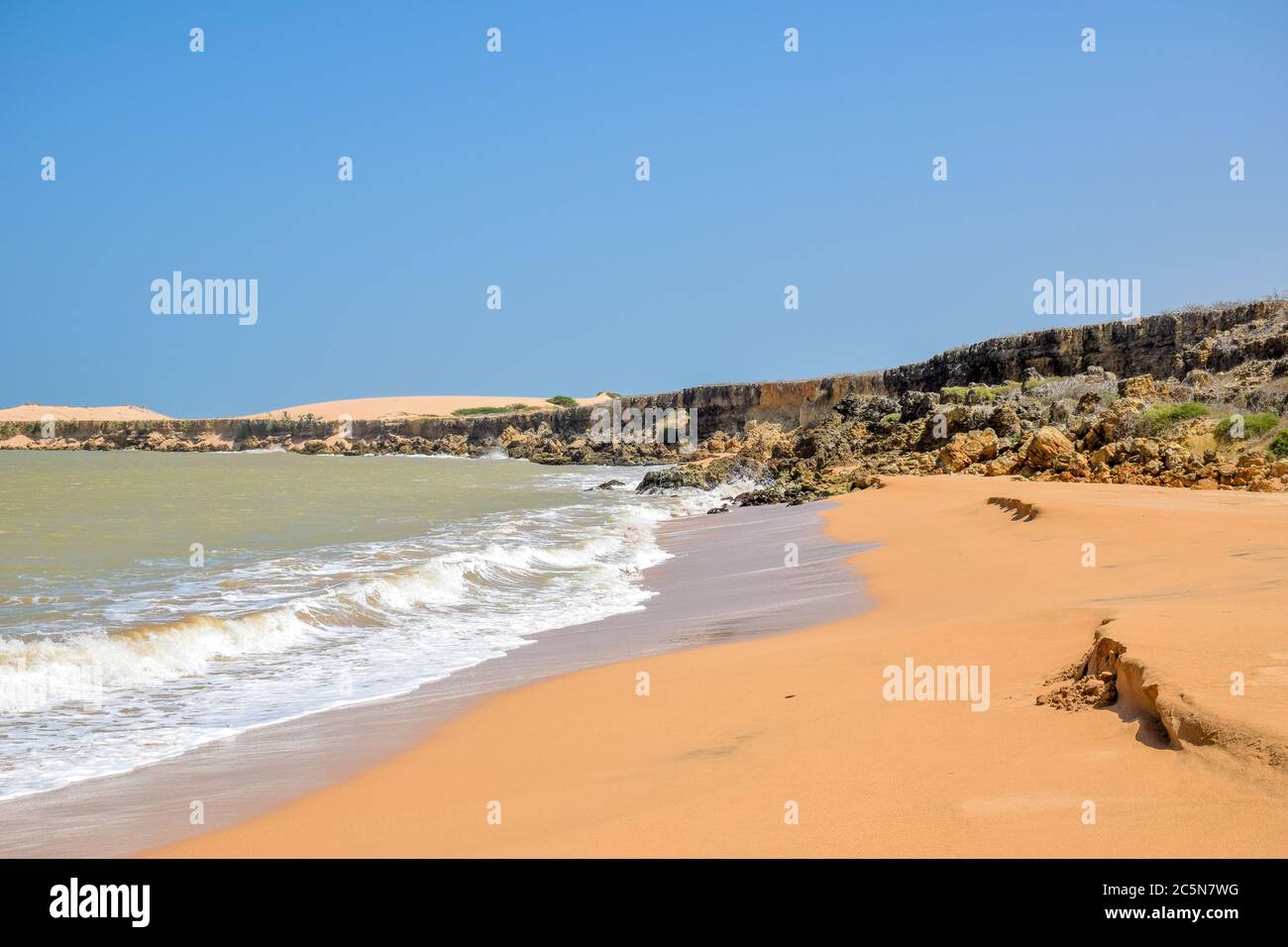 Dunes de sable de Playa Taroa, la Guajira, Colombie Banque D'Images