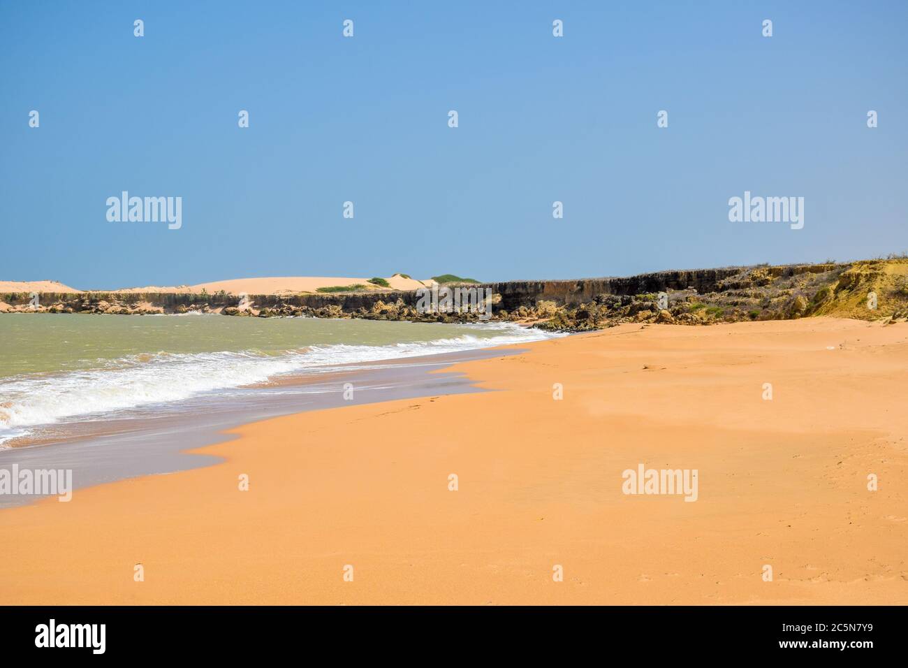 Dunes de sable de Playa Taroa, la Guajira, Colombie Banque D'Images