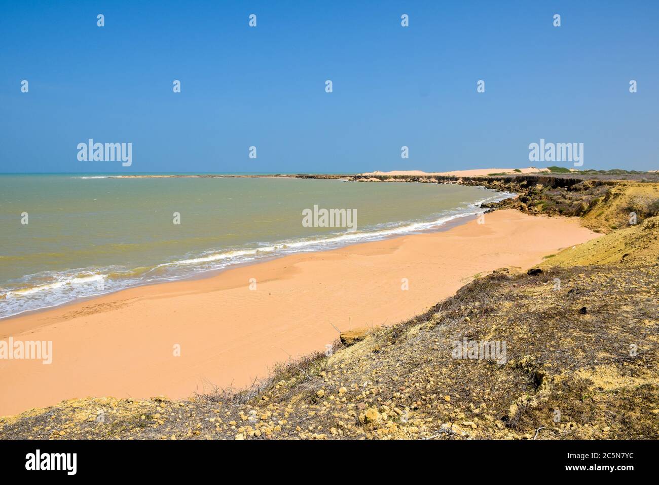 Dunes de sable de Playa Taroa, la Guajira, Colombie Banque D'Images