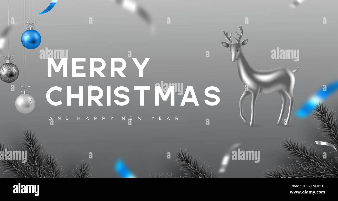 Joyeux Noël et Bonne Année. Illustration de Vecteur