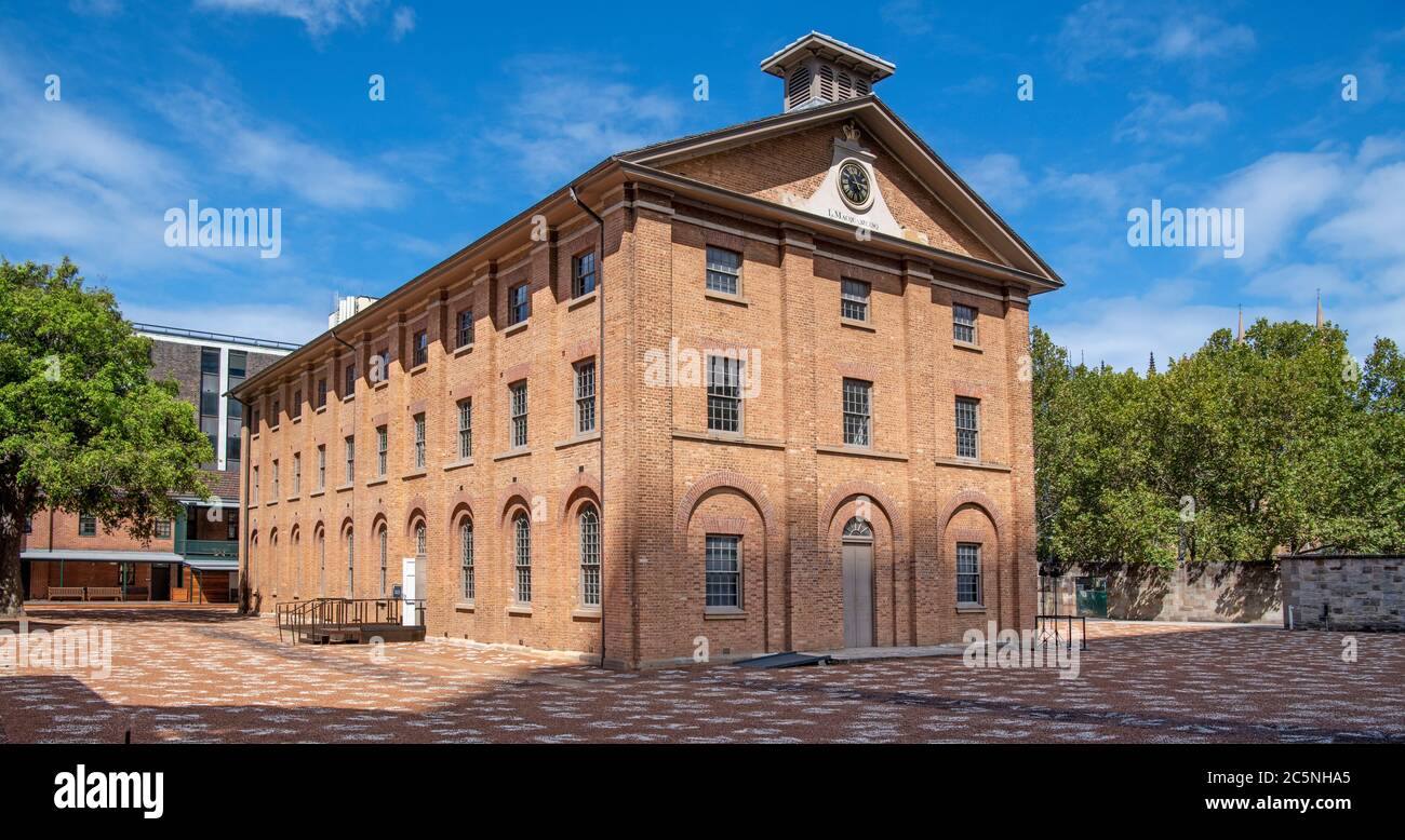 The Old Hyde Park Barracks Building Macquarie Street Sydney Australie Banque D'Images