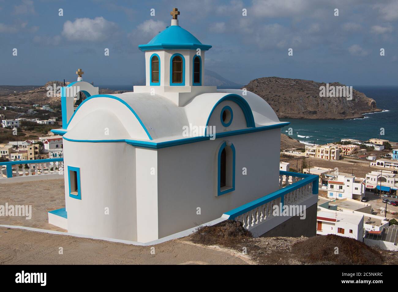 Église Agia Paraskevi à Arkasa sur Karpathos en Grèce, Europe Banque D'Images