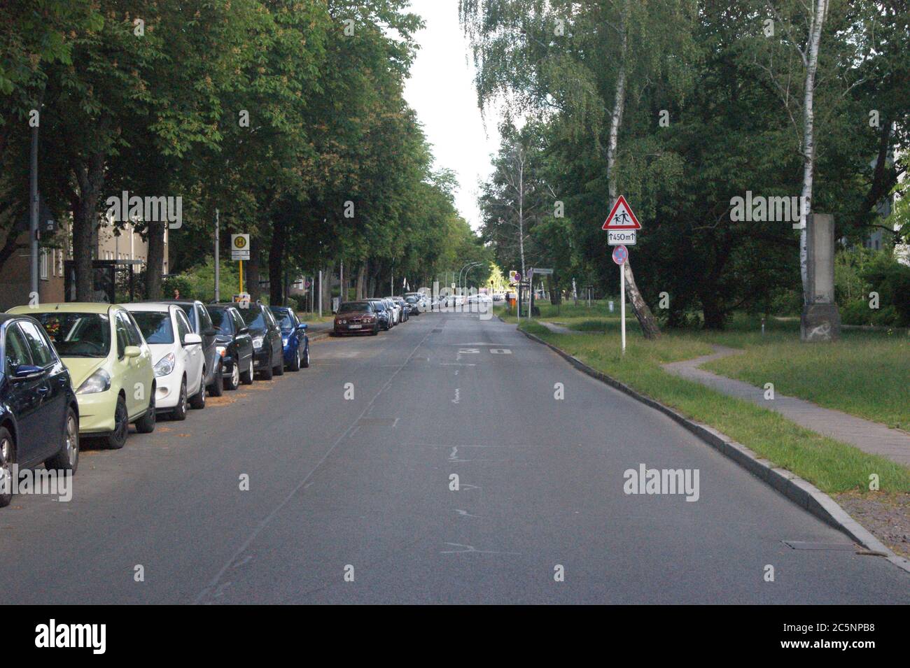 Der Hohenzollernring à Berlin-Spandau. Banque D'Images