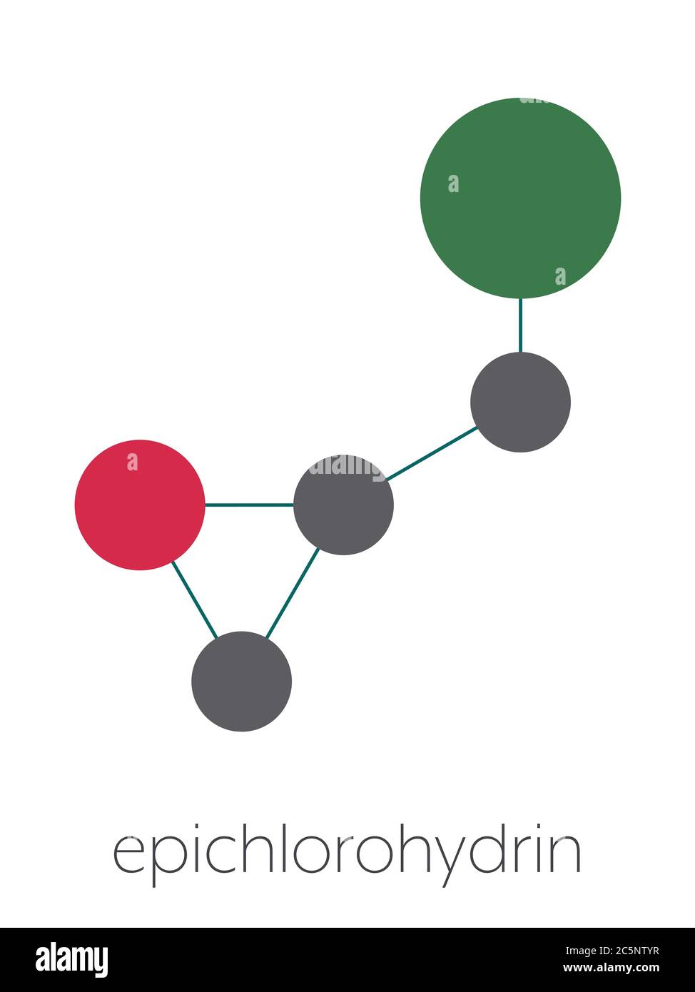 Bloc de construction en résine époxy épichlorhydrine (ECH). Banque D'Images