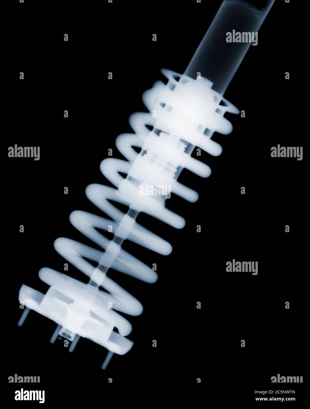 Suspension de voiture, rayons X. Banque D'Images