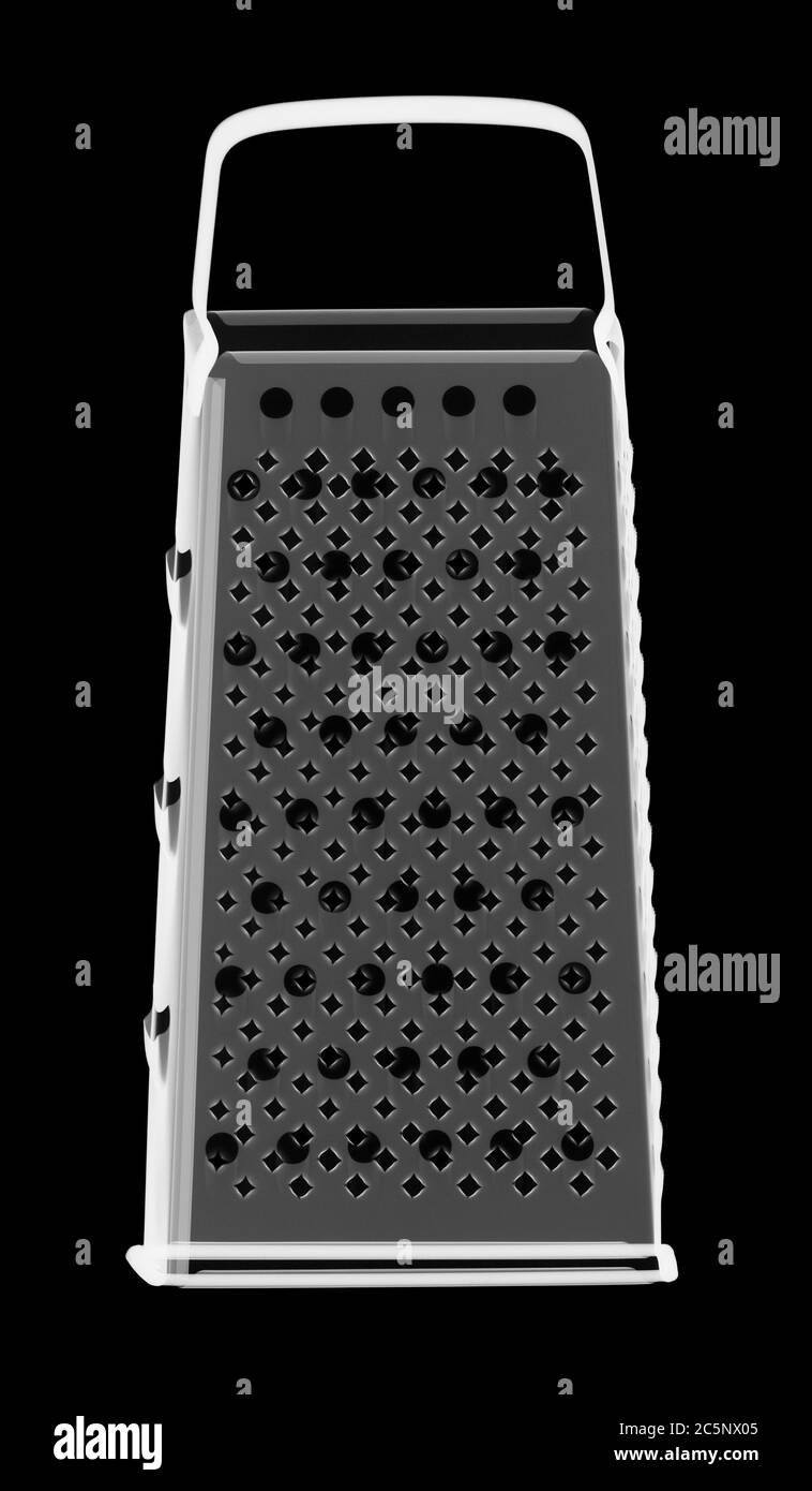 Râpe à fromage, rayons X. Banque D'Images
