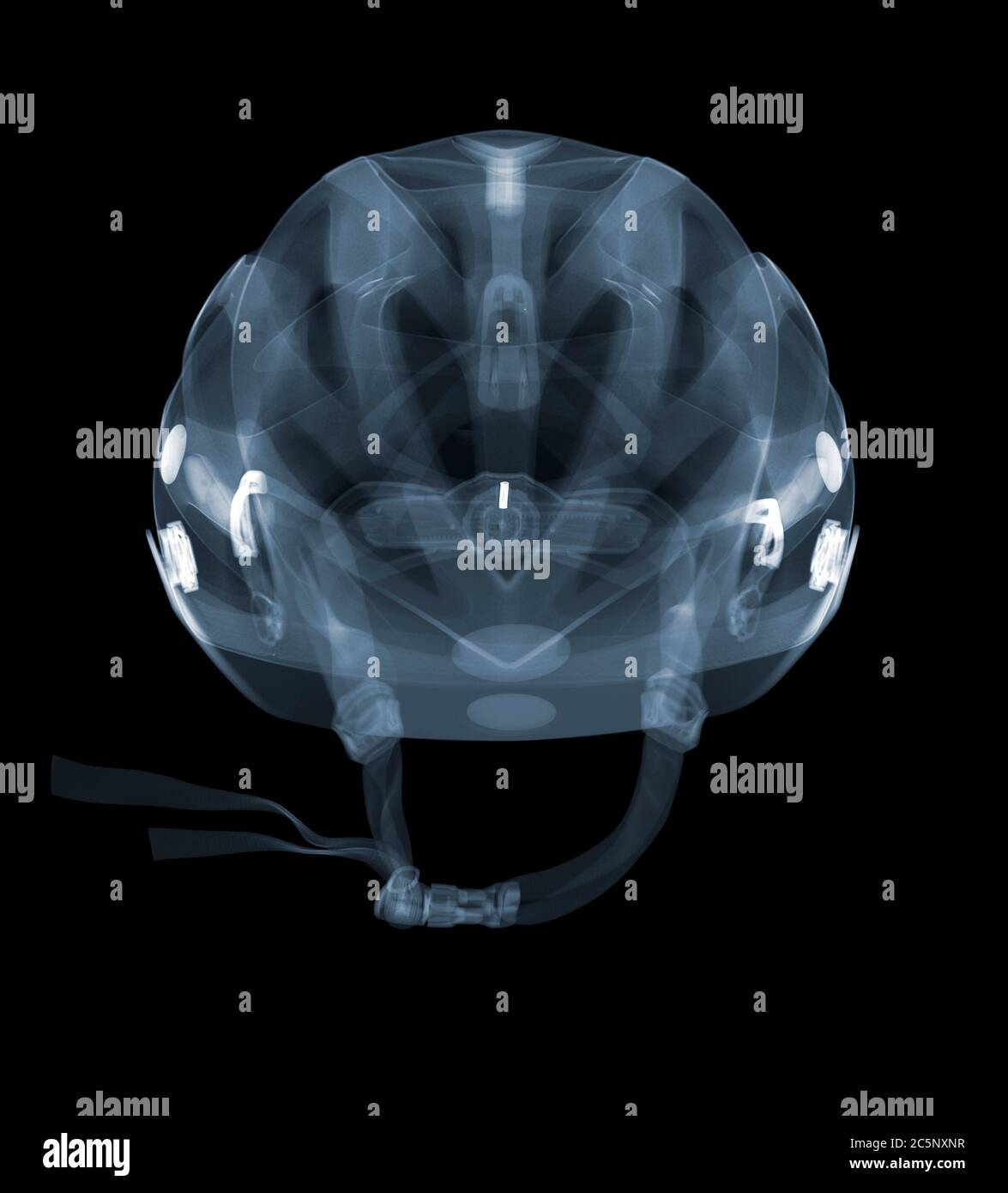 Casque de vélo, rayons X. Banque D'Images