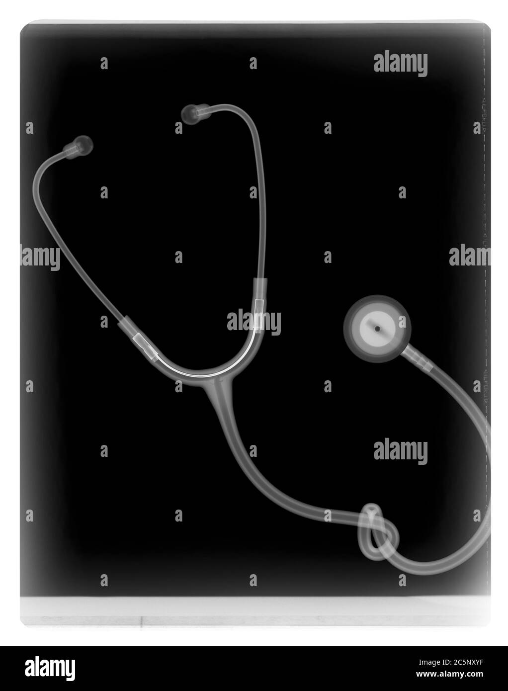 Stéthoscope, X-ray. Banque D'Images