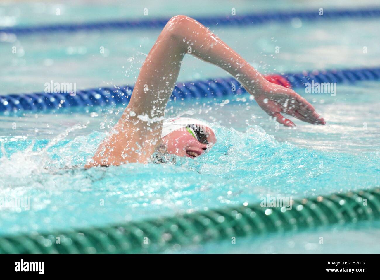 Saint-pétersbourg, Russie - le 20 décembre 2019 : participe à la chaleur la plus rapide de 800 m nage libre lors de la compétition de natation coupe Salnikov 2019 Banque D'Images