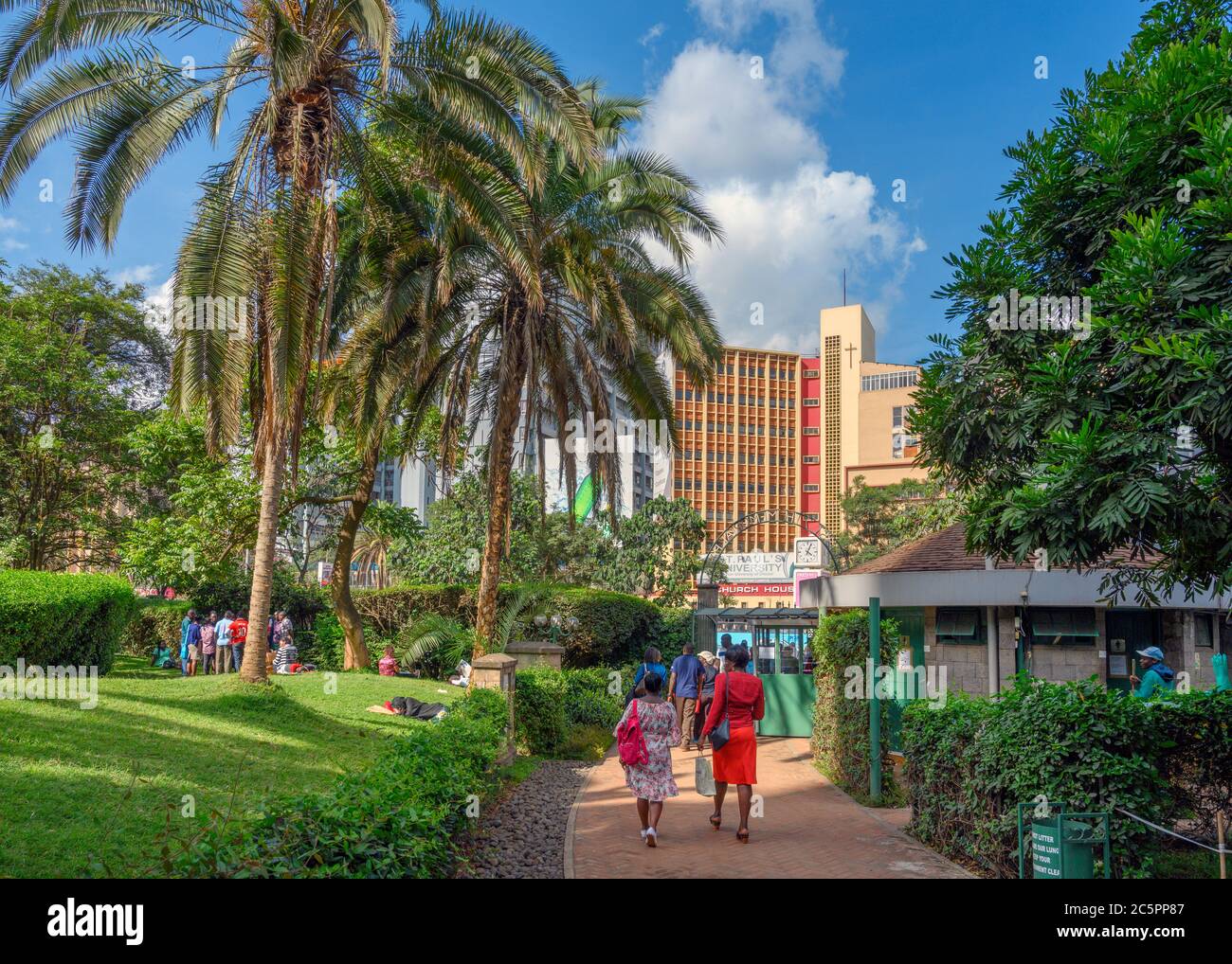 7 août Memorial Park (American Embassy Memorial Garden), commémorant le bombardement de l'ambassade américaine en 1998, Nairobi, Kenya, Afrique de l'est Banque D'Images