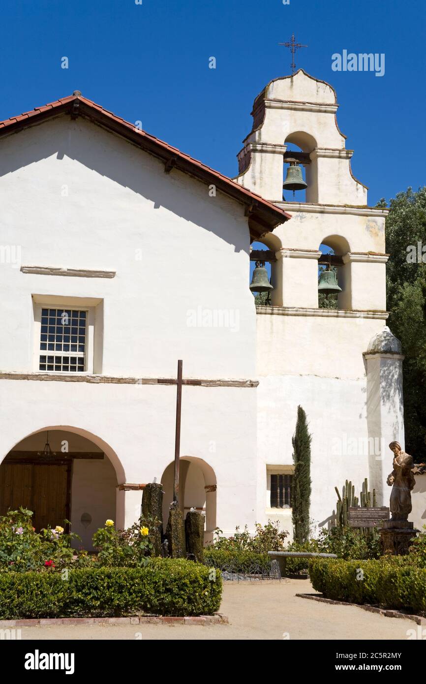 Mission San Juan Bautista, Californie, États-Unis Banque D'Images