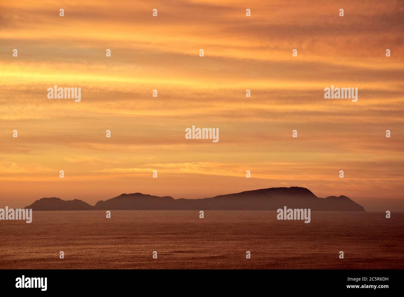 Crépuscule à Lima, Pérou Banque D'Images