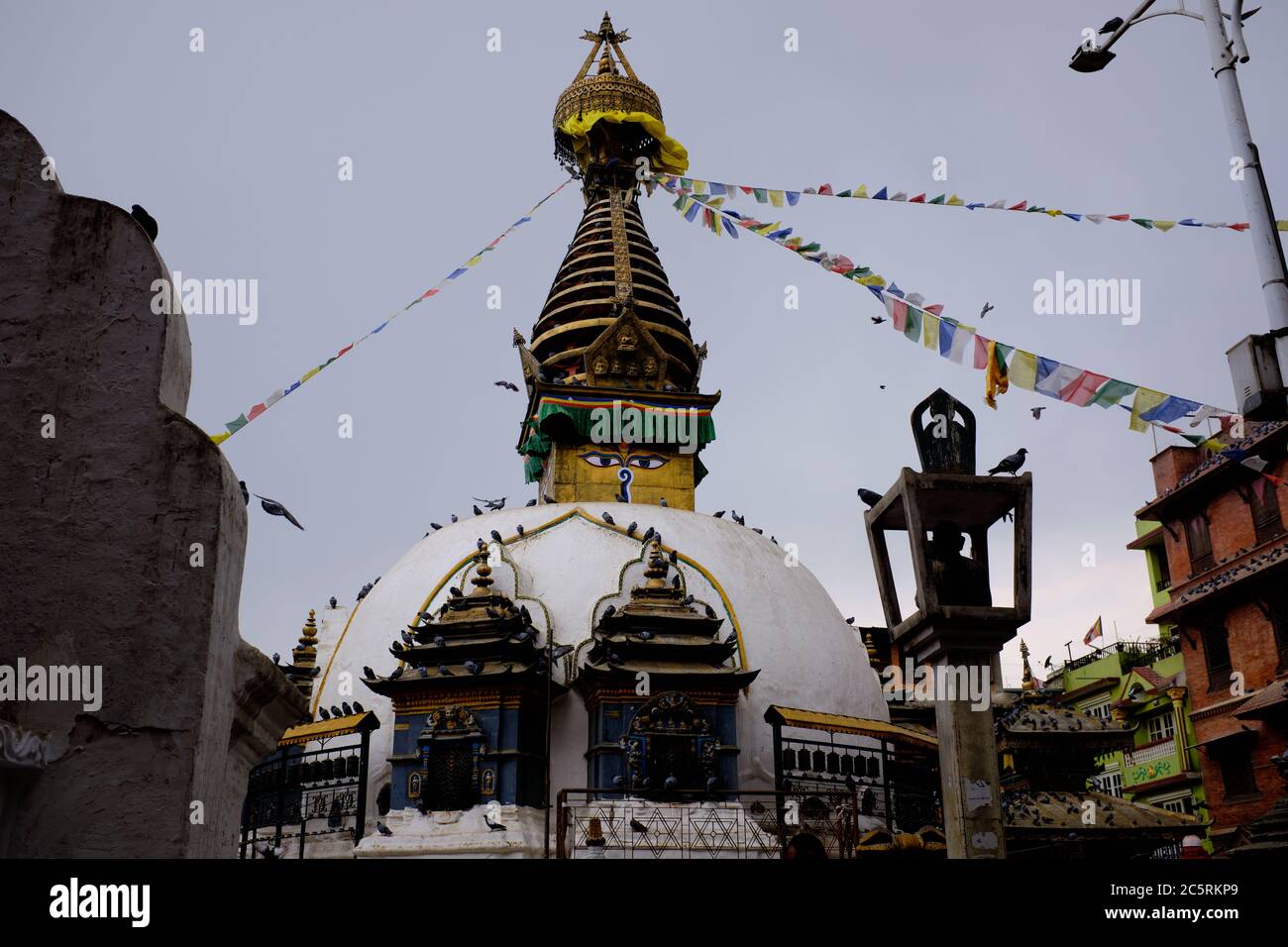 Kaathe Swyambhu Shree GHA chaitya - également connu sous le nom de Kathesimbu Stupa, Katmandou, Népal Banque D'Images