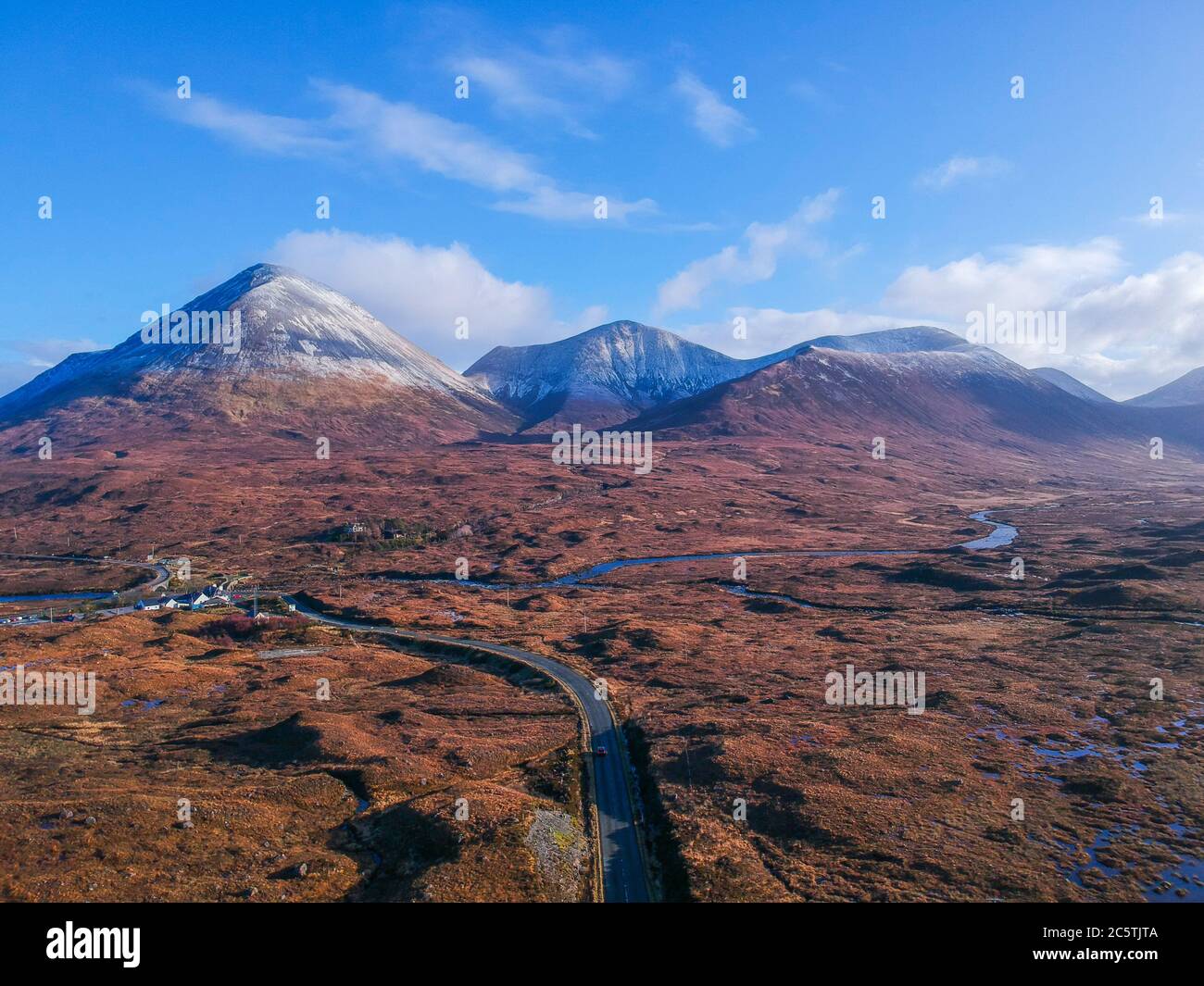 Vue sur les Cuillins sur l'île de Skye Banque D'Images