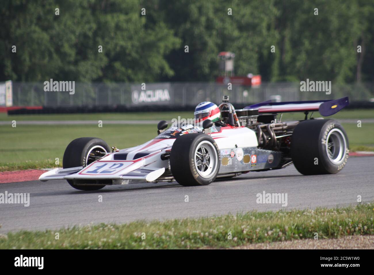 Course de roue libre au circuit Mid-Ohio. Banque D'Images