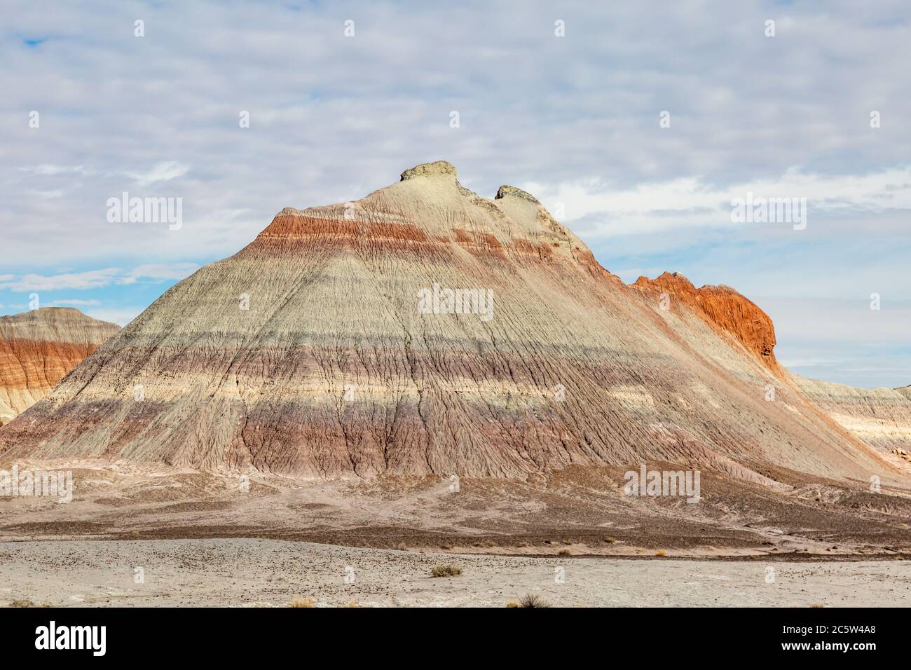 Une formation de roche colorée dans le désert peint, Arizona Banque D'Images