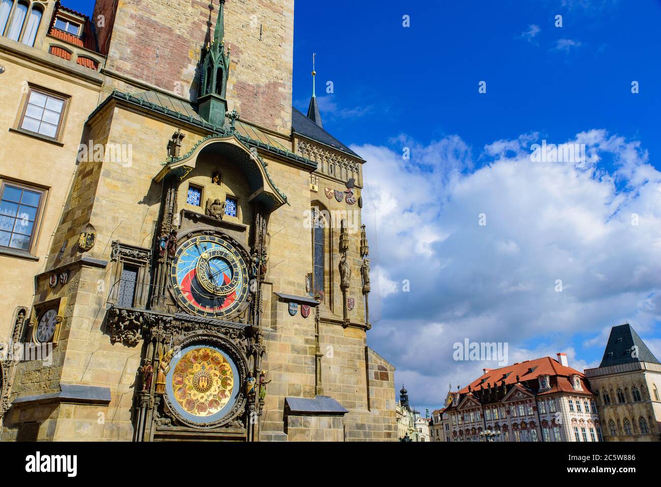 Horloge astronomique à la place de la Vieille ville de Prague, République tchèque Banque D'Images