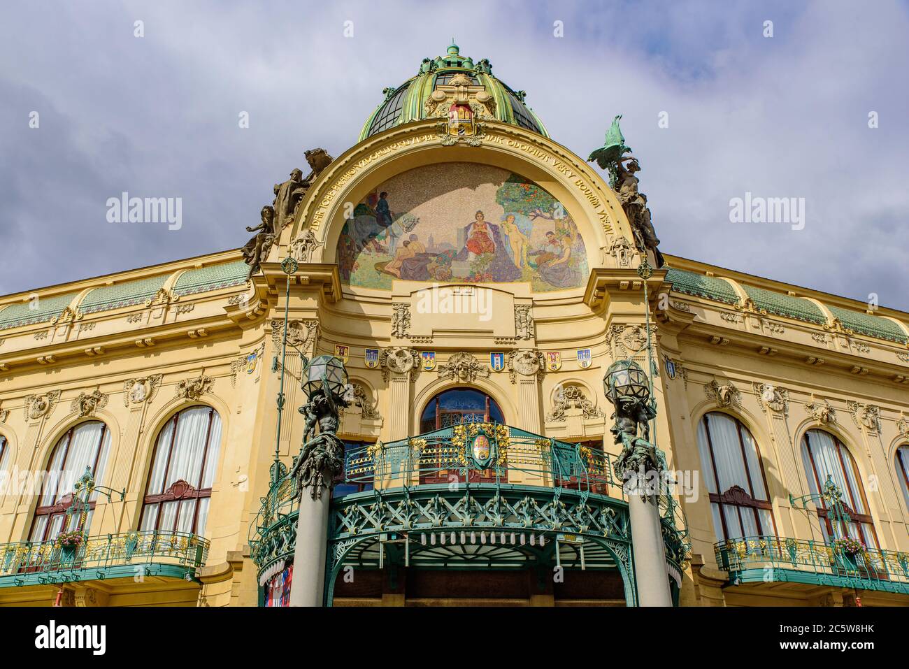 Municipal House, un lieu de concert à Prague, République tchèque Banque D'Images