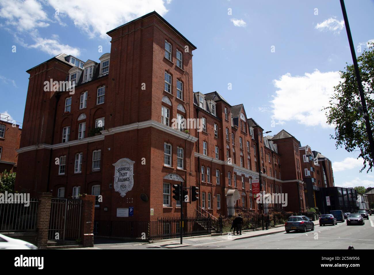 Guinness Trust Buildings Fulham Palace Road, Hammersmith. Angleterre Royaume-Uni Banque D'Images