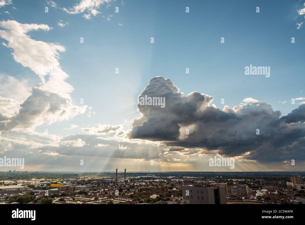 Ciel de croydon moody Banque D'Images