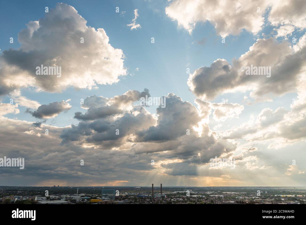 Ciel de croydon moody Banque D'Images